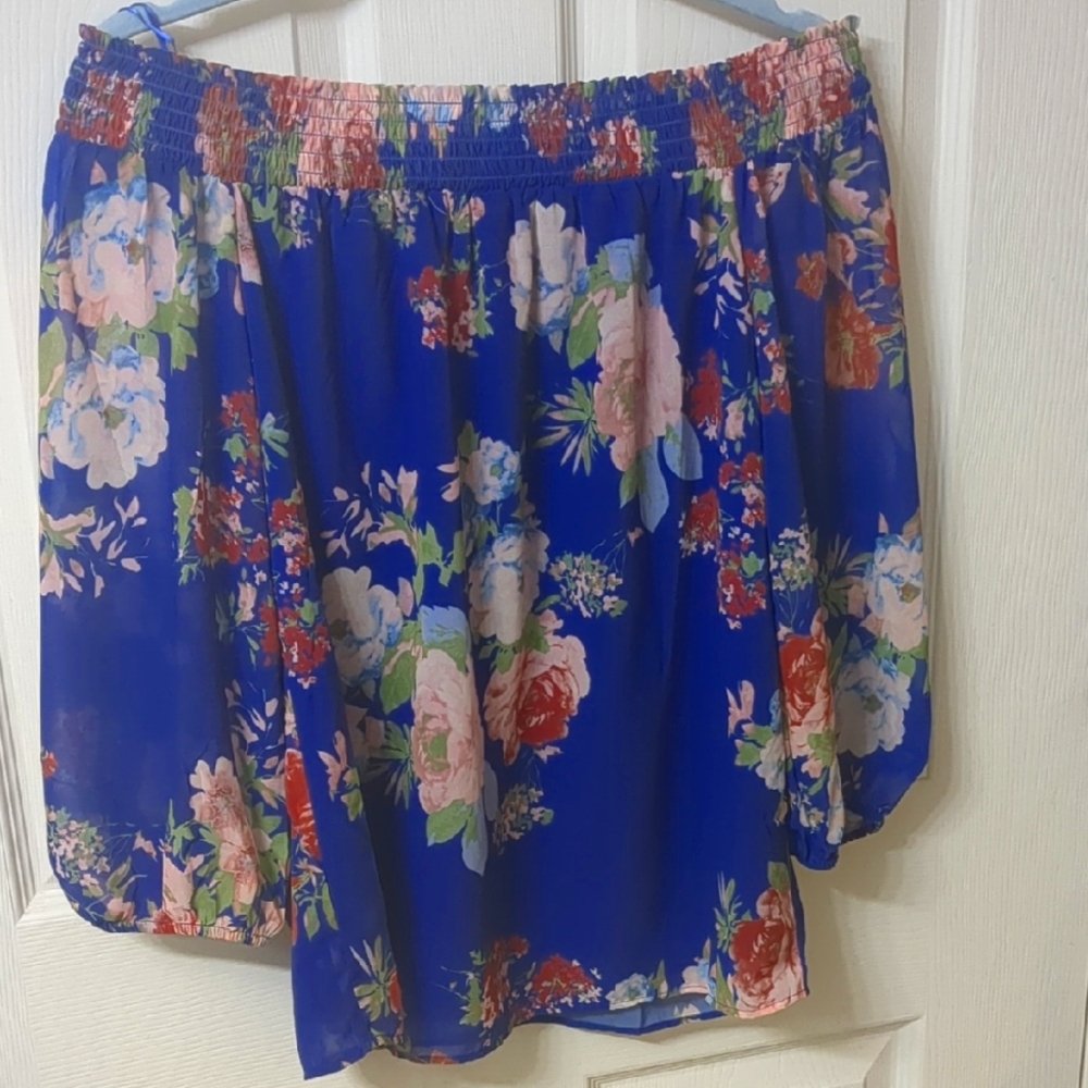 Colleen Lopez Off Shoulder Floral Blouse, M.